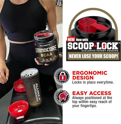 ALLMAX Nutrition AMINOCORE BCAA Powder, 8.18 Grams of Amino Acids, Intra and Post Workout Recovery Drink, Gluten Free, Fruit Punch, 315 g