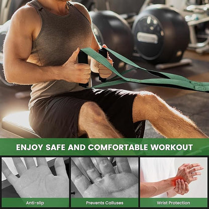 Tricep Rope Cable Attachment Handles, Tricep Pull Down Attachment for Cable Machine, 3 Lengths Tricep Rope for Face Pull, Push Down, Tricep Extension, Cable Rope Attachment for Gym Home Workout