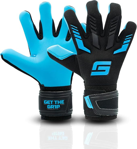 GRIPMODE Aqua Junior Goalkeeper Gloves Children with Fingersave and Individual Removable Finger