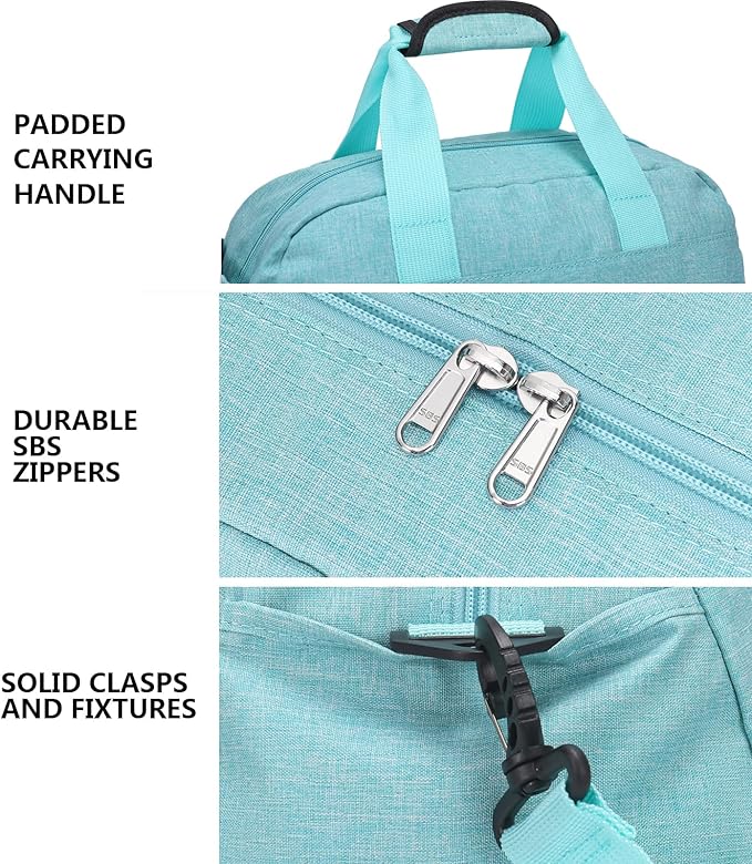 14 inch Small Gym Bag for Women & Men, Mini Duffel Bag for Travel Sports Lightweight Carry On Bag (Light Green)