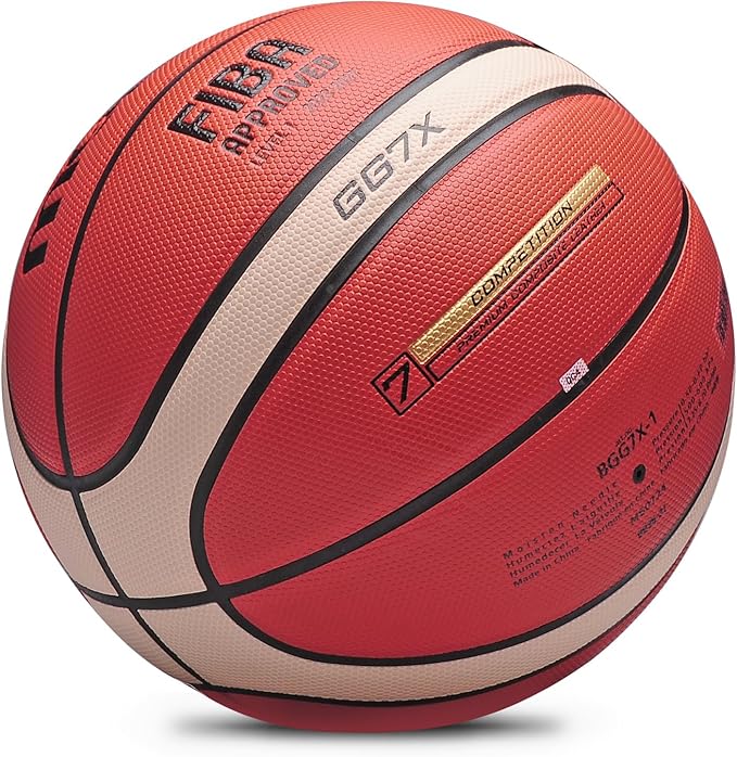 Training Soft Touch Rubber and Faux Leather Fighting Basketball, High Bounce Indoor Outdoor Basketball Gift