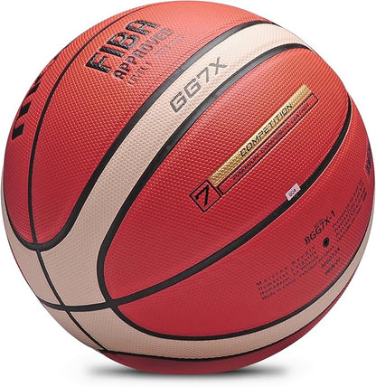 Training Soft Touch Rubber and Faux Leather Fighting Basketball, High Bounce Indoor Outdoor Basketball Gift