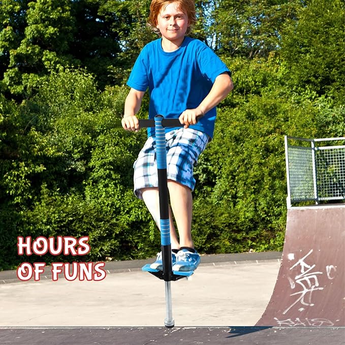 Leitee 3 Pcs Pogo Stick for Kids Age 6 and Up, Suitable for 40-80 lbs, Soft Foam Jump Stick for Beginners Kids Exercise Body Balance Keep Healthy, Outdoor