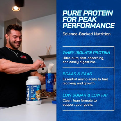 Evogen Isoject - Whey Protein Isolate | Ultra-Pure Whey Protein Powder with Ignitor Enzymes, BCAAs, and EAAs | Enhanced Absorption & Recovery | S'Mores | 25 Servings