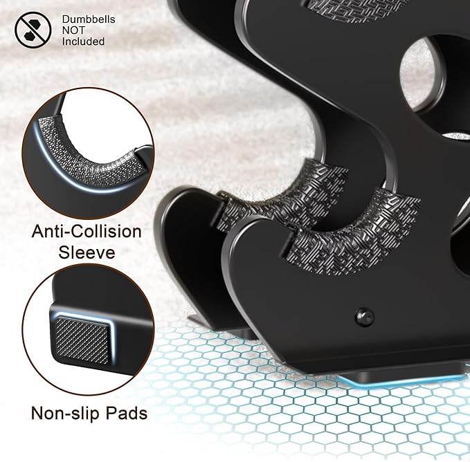 Weight Stand Home Gym Dumbbell Storage Weight Tree Holder (No Dumbbells Rack Only)