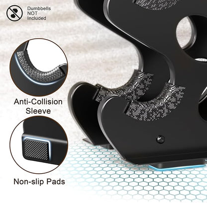 Weight Stand Home Gym Dumbbell Storage Weight Tree Holder (No Dumbbells Rack Only)