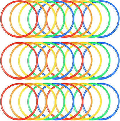 Deekin 40 Pcs Agility Rings Speed and Agility Training Rings Exercise Speed Circle Jumping Hoops for Training Toss Equipment, 15"