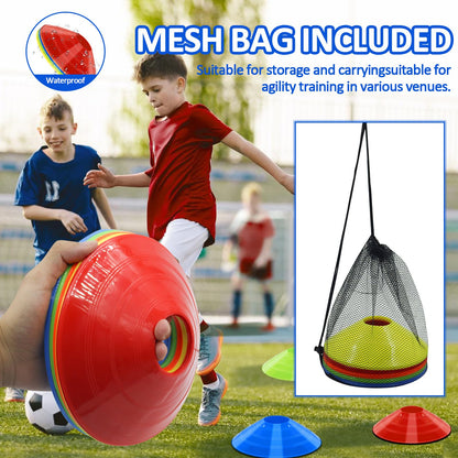 Jyongmer 15 PCS Disc Cones Training Cones with Carry Bag