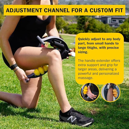 Rolflex The Massage Combo ??3-in-1 Roller for Muscles Deep Tissue with Firm Knobble, Contoured Muscle & Medium Oval Foam ??Portable & Easy to Use Arm Massager & Leg Roller