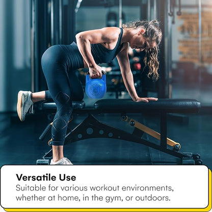 Kettlebell Kings Competition Kettlebells Weight (33mm handle) 4-32 KG | Hand weights Workout Gym Equipment & Strength training sets for Women & Men | Weights set for Home Gym