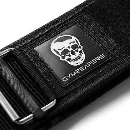 Gymreapers Quick Locking Weight Lifting Belt for Men Gym Belt for Powerlifting Deadlift Belt with 4 Inch Neoprene Metal Buckle Back Support Weightlifting Belt Women