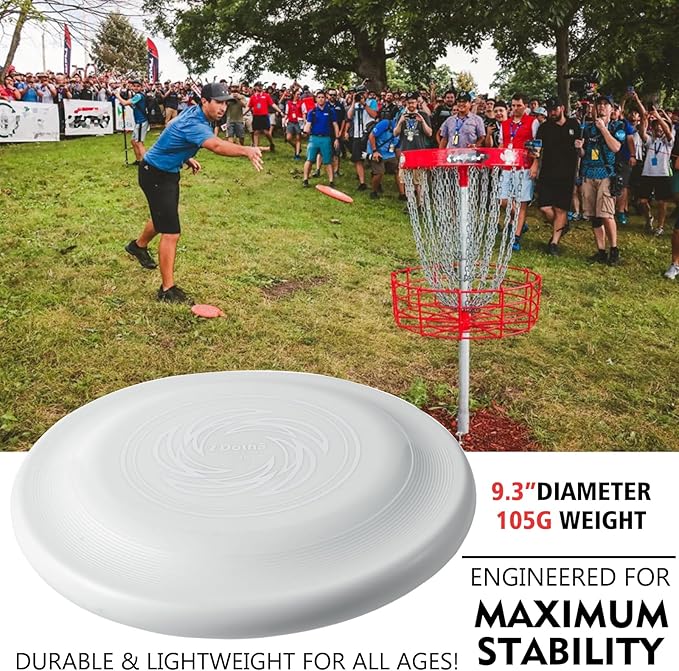 Sports Flying Disc - Compeition Flying Discs for Beach, Backyard, Lawn, Park, Camping and More - Great for All Ages Outdoor Flying Disc Training