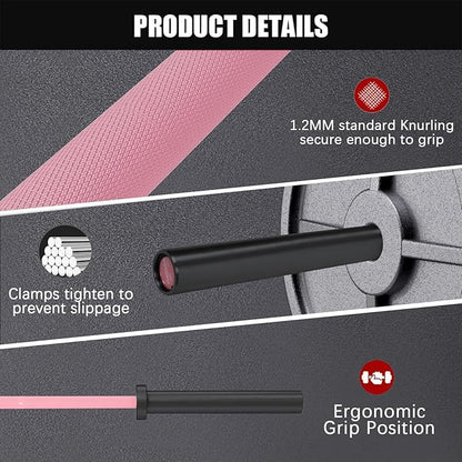 PROOFGOLD 6.6ft/7ft Olympic Barbell Bar 35Lb(15kg)/45LB(20kg) Barbell,Bench Press Bar for Squats and Deadlifts,Olympic Weight Bar for Home Gym,Womens Mens barbell(2inch),500LB/700LB/1000LB