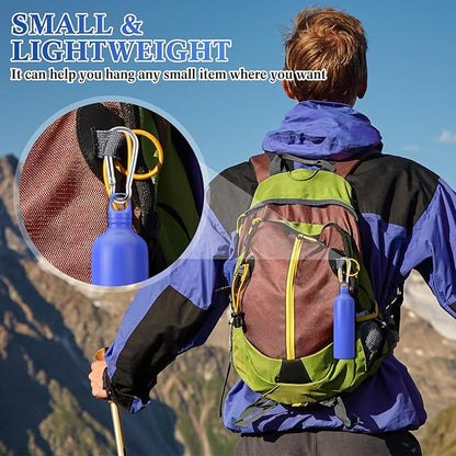 300 Pcs 2" Carabiner Bulk Spring Snap Hooks Bulk Aluminum Alloy Clip Keychain for Hanging Camping Hiking Traveling Fishing Outdoor Activities