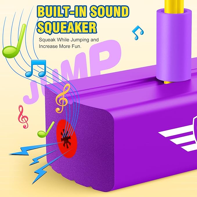 CUUGO LET'S GO! CG Jumping Promotes Growing Taller- Pogo Stick Foam Pogo Jumper for Kids, Toys for 3-12 Year Old Boys Girls Outdoor Toys Indoor Toys Fun Gifts Christmas Stocking Stuffers Gifts