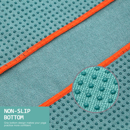 Eunzel Hot Yoga Towel - Microfiber Non Slip Yoga Mat Towel with Grip Dot Sweat Absorbent Towel for