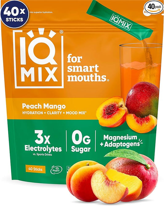IQMIX Hydration Electrolyte Powder – 4-in-1 Formula for Hydration, Mental Clarity, Mood and