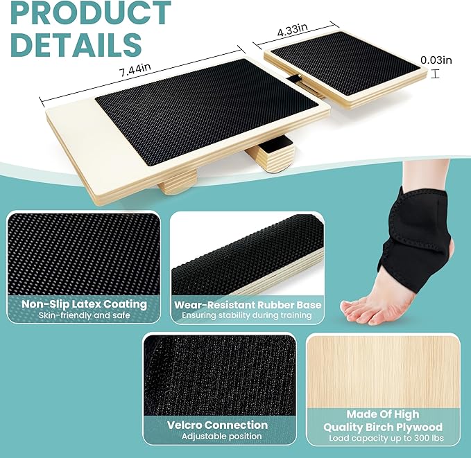 Single Leg Balance Board for Ankle Rehabilitation, Ankle Foot Strengthener, 1 Pc Ankle Brace, Daily Stability Training, Physical Therapy, Plantar Fasciitis Relief, Posture Correction, Balance Training