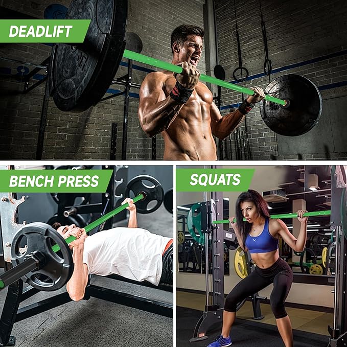 7ft Olympic Barbell, Weightlifting Barbell 28mm 45lb - 500/700/1000lbs Capacity with Smooth Spinning Sleeves, Olympic Bar Fits 2" Olympic Plates, for Snatch Clean Jerk - Home Gym Training