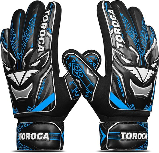 Goalkeeper Gloves for Kids & Youth – Soccer Goalie Gloves, Strong Latex Grip, Double Wrist Support
