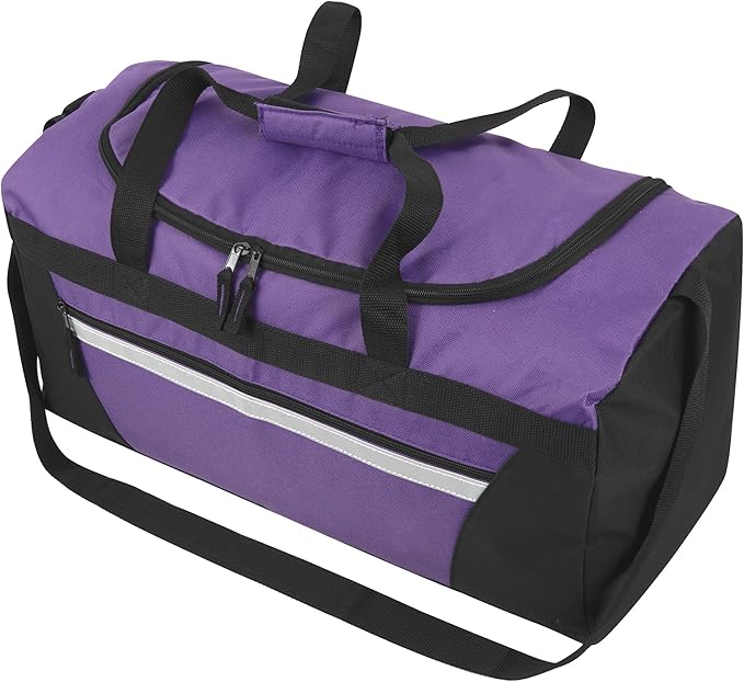 40 Liter, 22 Inch Reflective Duffle Bag with Shoulder Strap for Men, Women, Travel