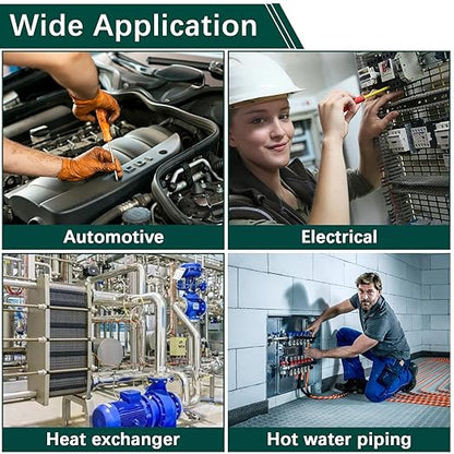 350 PCS, Premium Copper Metric Sealing Crush Washers Assortment Kit, Enhanced Flat Ring Oil Drain Plug Crush Washer Gasket Seal Set, Banjo Bolt Washers for Automotive, Motorcycles （10 Size）