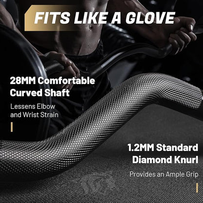 LIONSCOOL Premium 4ft/4.9ft/6ft Barbell for Strength Training and Olympic Weightlifting, 2 Inch Bar for Squats, Curls, Deadlifts, Presses, Hip Thrusts, 350lbs/500lbs/700lbs Weight Capacity