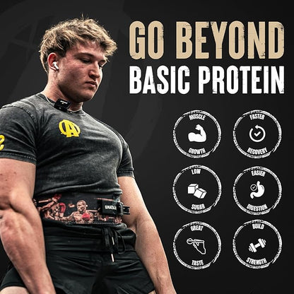 Animal Whey Isolate Protein Powder - Loaded for Pre & Post Workout Muscle Builder and Recovery with Digestive Enzymes for Men & Women - 25g Protein, Great Taste, Low Sugar - Brownie Batter 4 lbs