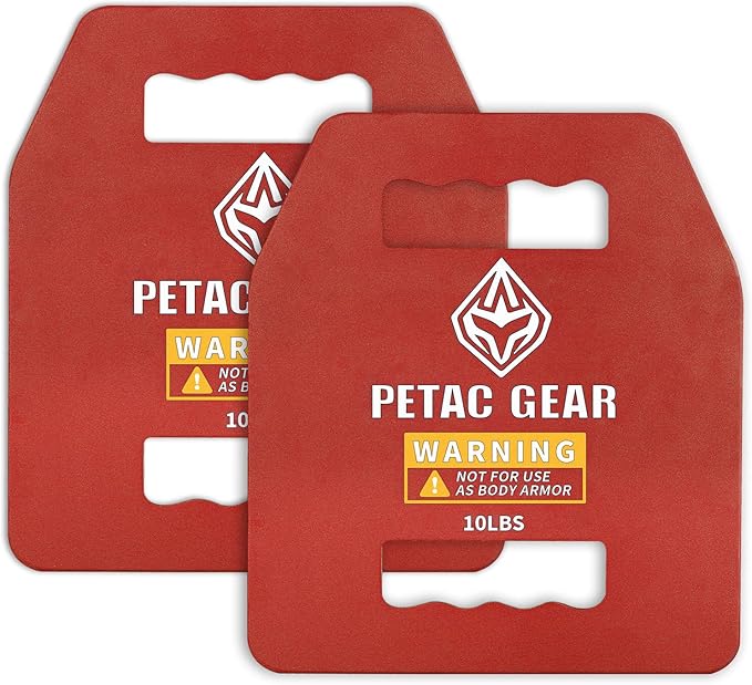 PETAC GEAR Tactical Weights Plates For Weighted Vest For Men Workout,5/10/15/20 LBS Weight Strength Training Vests Equipment Workout Gear