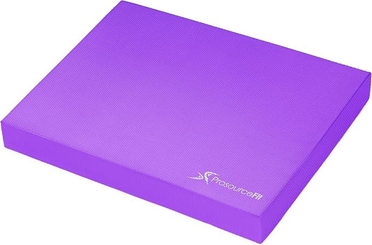 ProsourceFit Exercise Balance Pad ??Non-Slip Cushioned Foam Mat & Knee Pad for Fitness and Stability Training, Yoga, Physical Therapy