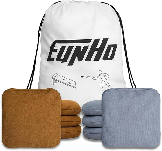 EunHo Cornhole Bags Set of 8 Regulation Size & Weight Corn Hole Bean Bags Official Professional All