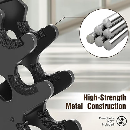 Weight Stand Home Gym Dumbbell Storage Weight Tree Holder (No Dumbbells Rack Only)