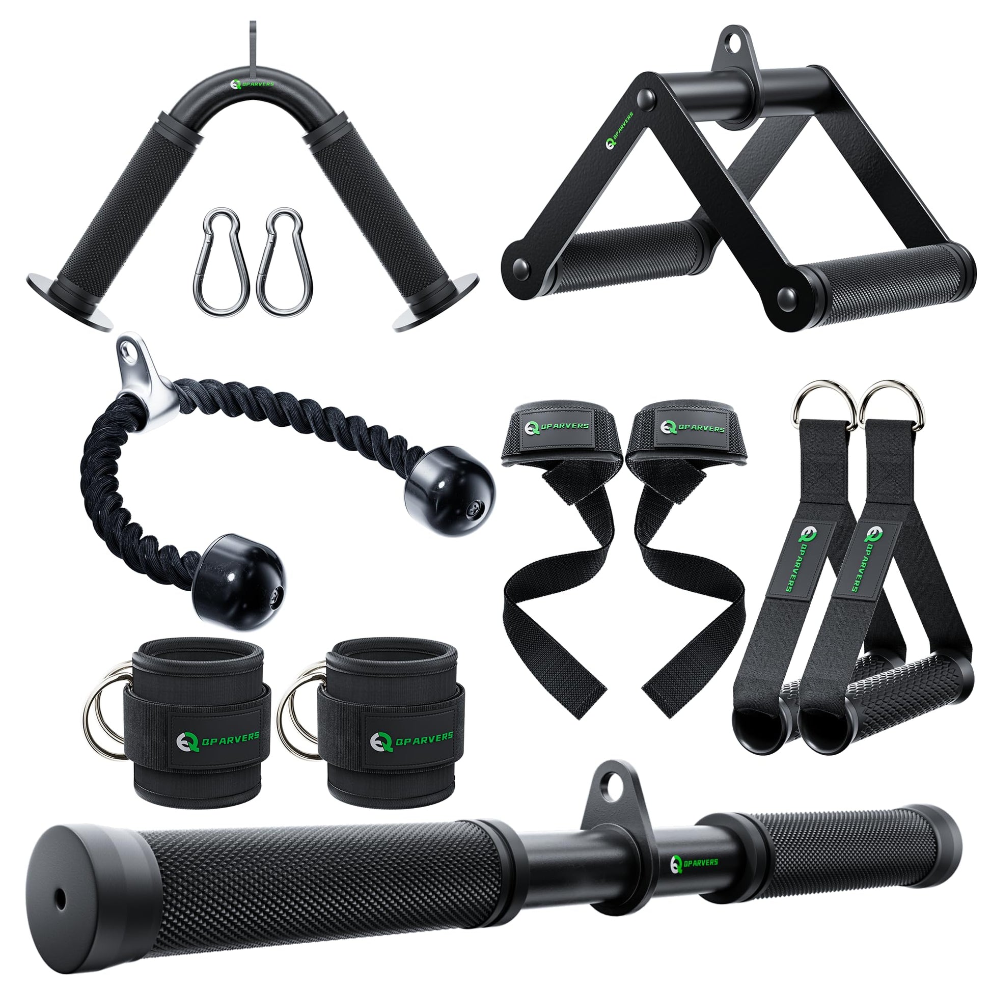 QPARVERS Cable Machine Attachment LAT Pulldown Attachments Cable Machine Accessories for Home Gym