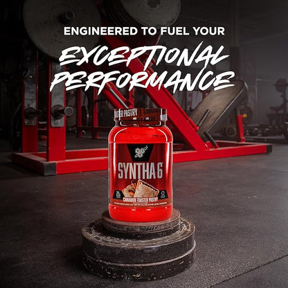 BSN SYNTHA-6 Premium Protein Powder with 6g of Fiber, Whey Protein, Micellar Casein, Milk Protein Isolate Blend, 5g Fat, Cinnamon Toaster Pastry, 28 Servings (Packaging May Vary)