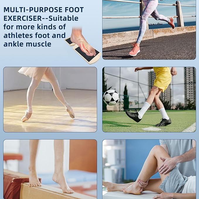 Ankle Balance Board Foot Strengthener Trainer, Single Leg Balance Board for Sprained Ankle,Stability Exercises, Physical Therapy, Plantar Fasciitis Relief