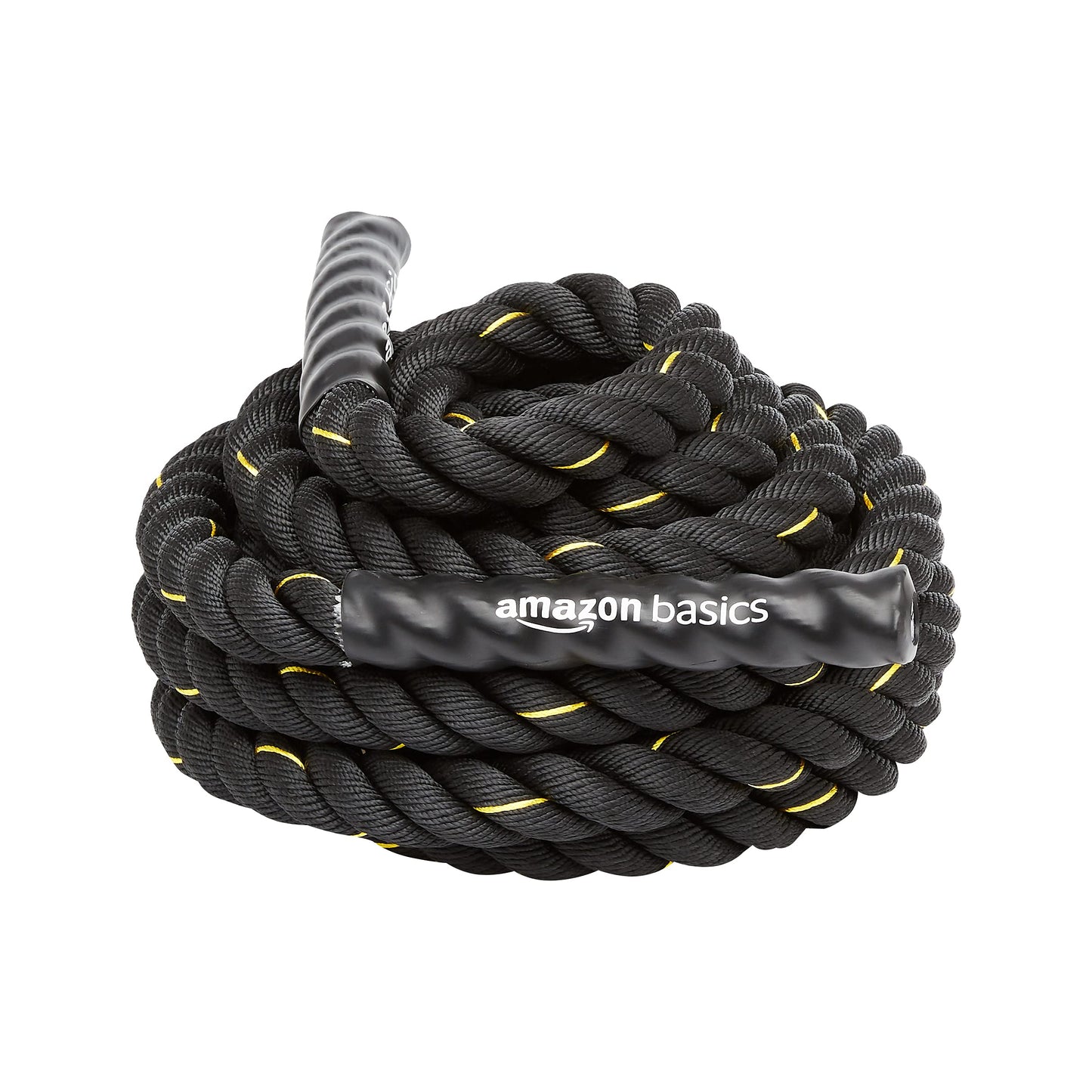 Amazon Basics Battle Rope for Home Gym Workout, Exercise Training Equipment, CrossFit, Strength
