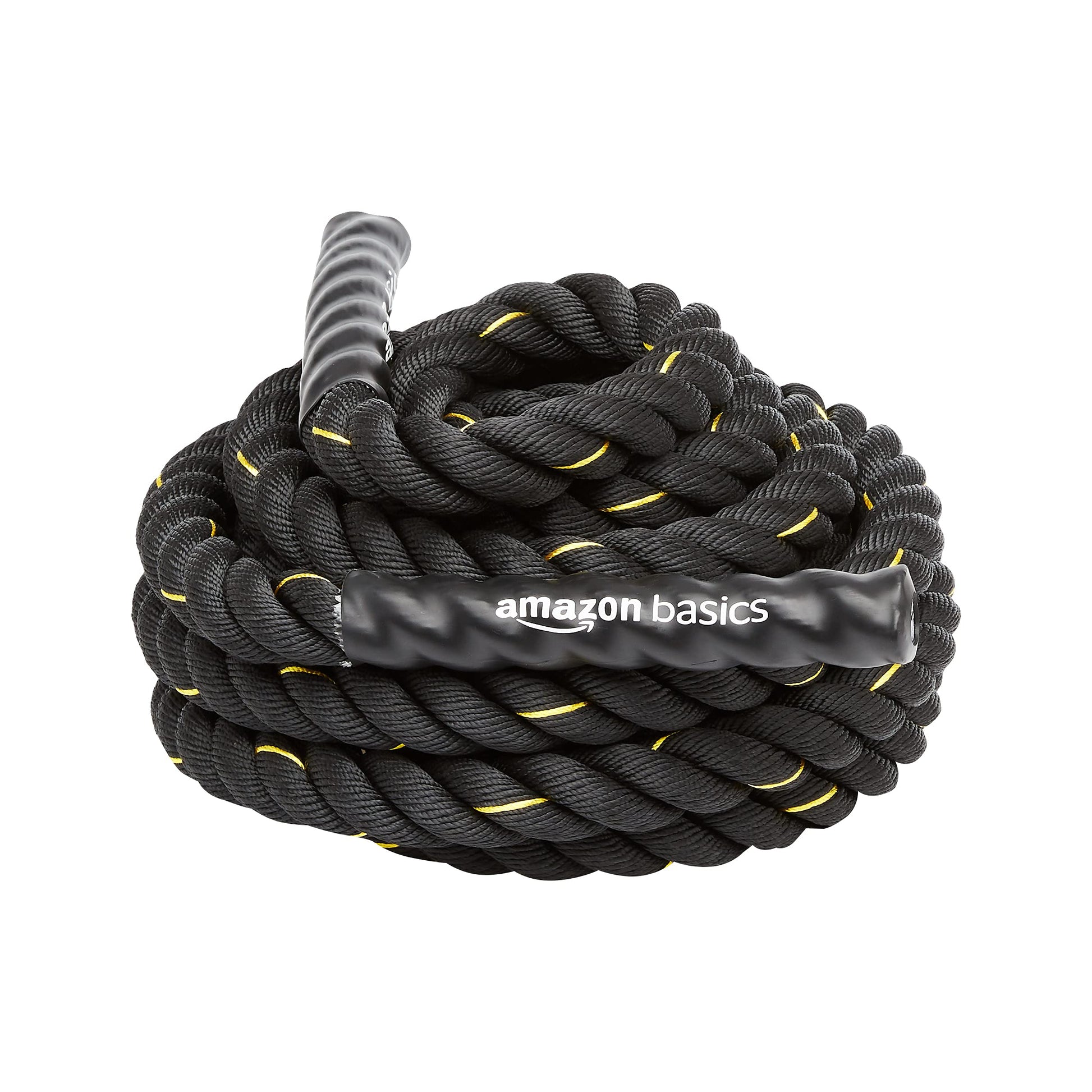 Amazon Basics Battle Rope for Home Gym Workout, Exercise Training Equipment, CrossFit, Strength