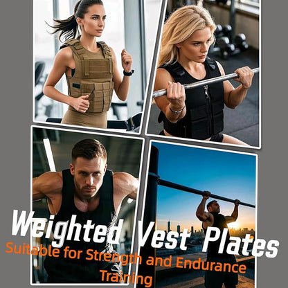 OBLT Weight Vest Plates for Full-Body Strength Training-5.5/9.3/14/19 LBS Suitable Crossfit,Outside and Fitness Man& Women