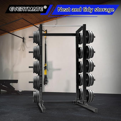 Weight Plate Storage Rack, Olympic Weight Plate Holder, Bumper Plate Storage, Home Gym Organizer