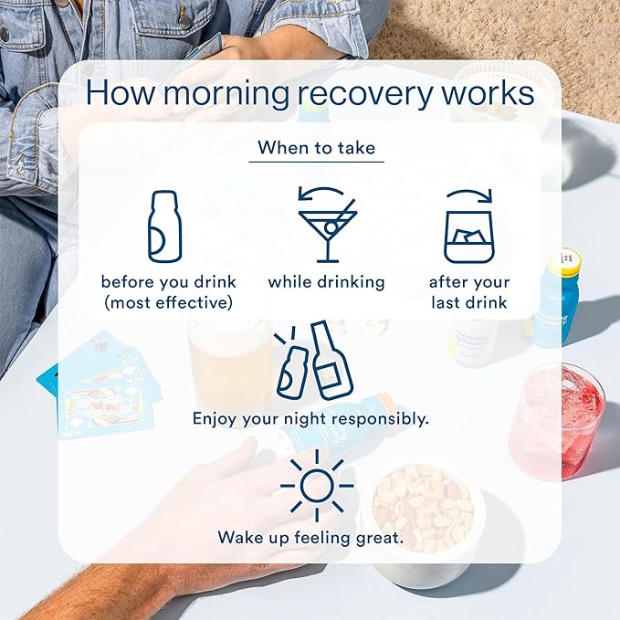 Morning Recovery Electrolyte, Milk Thistle Drink Proprietary Formulation to Hydrate While Drinking, Highly Soluble Liquid DHM, Non GMO, Vegan, Gluten-Free, Lemon Ginger, Pack of 24