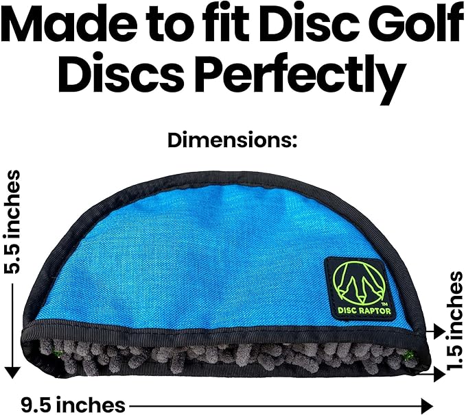The Original Disc Golf Cleaning Tool with Microfiber & Turf | Flying Disc Golf Towel Accessories & Equipment | Patented Design