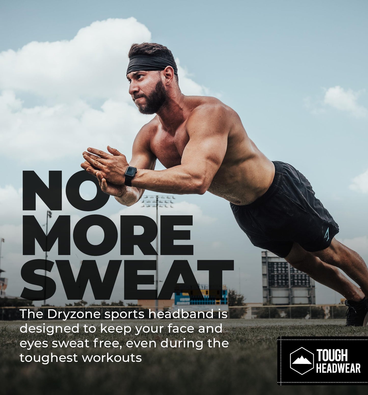 Mens Headband | Sweat Headbands for Men Working Out Running Sports Gym – Athletic Cycling Football