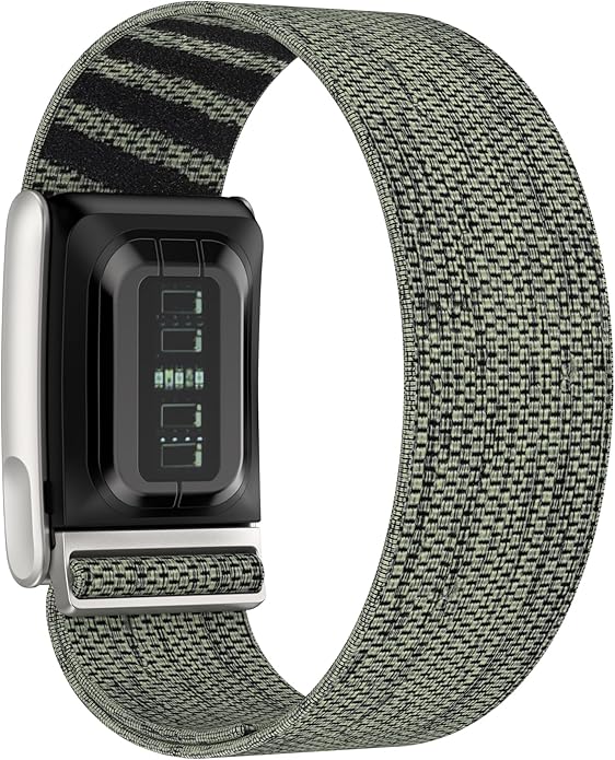 VeveXiao Stretchy Nylon Wristband Compatible with Whoop 5.0/Whoop MG Bands,Soft Stretchy Nylon Sports Loop Replacement Bands for Men Women, with Metal Frame Adjustable Connector