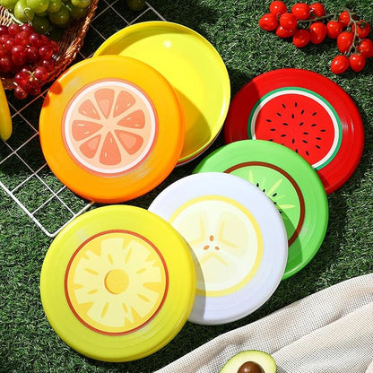 10 Pack Flying Disc Disk Flyer Disc Outdoor Training Interactive Flying Discs Bulk for Adults Dogs for Sports Favors, 5 Colors