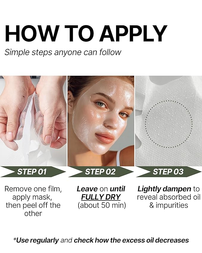 Trouble Patch Mask | Korean Face Mask ??Hydrating & Acne Face Mask for Blemish-Prone Skin, Calming Skincare & Oil Control Sheets (20ml x 4)