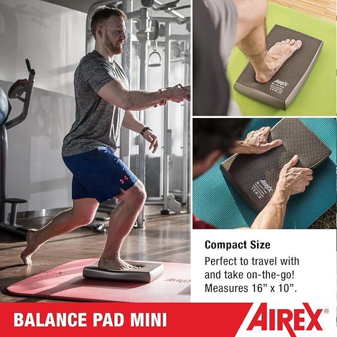 AIREX Balance Pad ??Stability Trainer for Balance, Stretching, Physical Therapy, Exercise, Mobility, Rehabilitation and Core Training Non-Slip Closed Cell Foam Premium Balance Pad