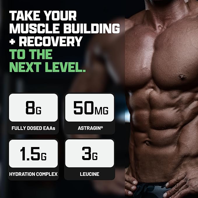 Nutrex Research EAA Hydration | EAAs + BCAAs Powder | Muscle Recovery, Strength, Muscle Building, Endurance | 8G Essential Amino Acids + Electrolytes | Maui Twist Flavor 30 Serving