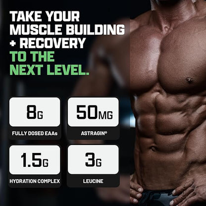 Nutrex Research EAA Hydration | EAAs + BCAAs Powder | Muscle Recovery, Strength, Muscle Building, Endurance | 8G Essential Amino Acids + Electrolytes | Maui Twist Flavor 30 Serving