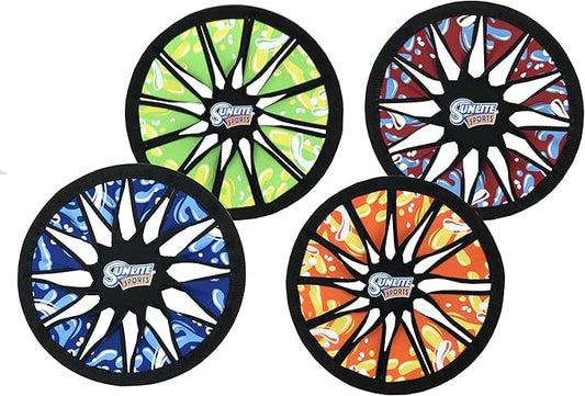 Sunlite Sports Water Series Spin Twist Frisbee, 1 Piece, Colors Vary, Blue/Green/Orange/Red (AN0509-B)