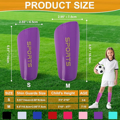 Shin Guards Soccer Kids 2025 Version High-Density Foam Soccer Shin Guard with Sleeves Shin Protective Pads for Kids Daily Practice School Competitions Outdoor Play
